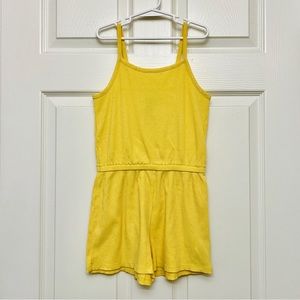 Girls Old Navy Yellow Ribbed Romper Size 8 Medium